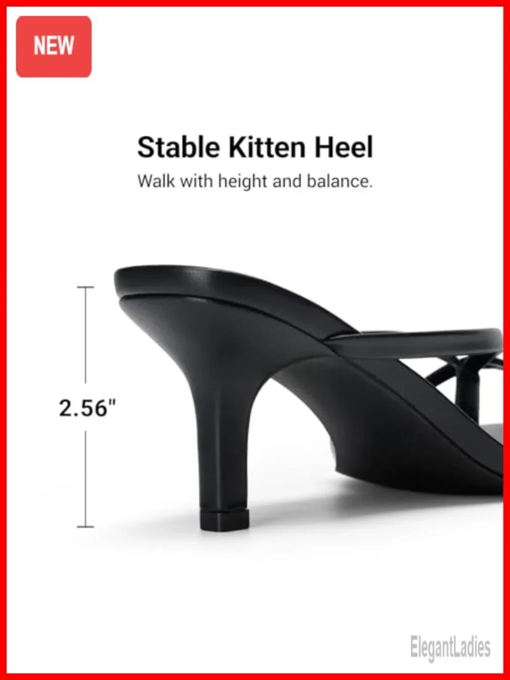 Kitten Heels Flip Flops Slip On Low Heels Open Square Toe Thong Heeled Sandals